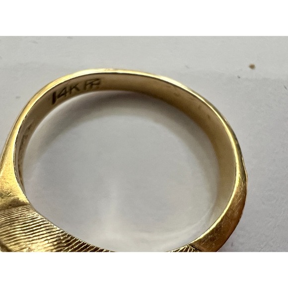 Vintage 14K Gold MultiStone Cocktail Ring Garnet Peridot Citrine 7.5 Untested - Picture 5 of 16